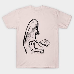 alien reading T-Shirt